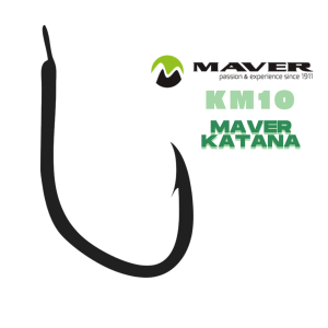 MAVER KATANA KM10 lapkás horog- 8db 50cm-es monofil feeder előke