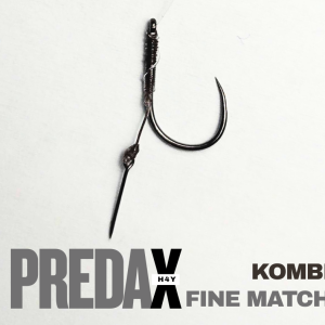 PREDAXfine match - 4 db monofil method feeder előke fine csalitüskével fonott hajszálon